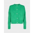 Bubble knit cardigan - Vibrant green
