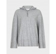 Nevena solid knit blouse - Grey melange
