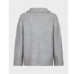 Nevena solid knit blouse - Grey melange