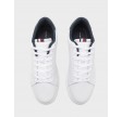 Elevated cupsole leather - White