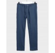 Relaxed Linen DS pants - Marine