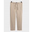 Relaxed Linen DS pants - Beige