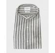 Striped cotton/linen shirt - Army