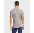 Cotton/linen short sleeve shirt - Stone