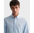 Reg Jersey Pique Shirt - Capri blue