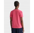 Sunfaded V-Neck SS T-shirt - Magenta Pink