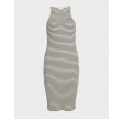 Viabeni knee tank dress - Black/creme