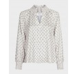 Stone Fading Ink Blouse - Taupe