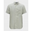 Reg Linen SS Shirt - Kalamata Green