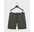 Relaxed fit shorts i hør - Green Ash