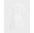 Baja Embroidery Dress - White