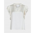 Stella Satin Blouse - Offwhite
