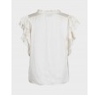 Stella Satin Blouse - Offwhite