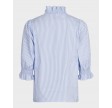 Briony Mix Stripe Blouse - Light Blue