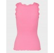 Silk Top Vintage Lace - Dolly Pink