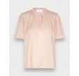 Blouse with ruffles - Soft rose