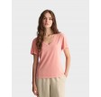 Sunfaded V-Neck T-Shirt - Peachy Pink