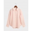 Linen Stripe Shirt - Peachy Pink