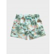 Hawaii print swim shorts - Turquoise mist