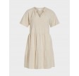 Viprisilla v-neck short dress - Light natural