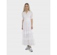 Sophie S Voile Dress - White