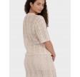 Ellen Crochet Knit Cardigan - Sand