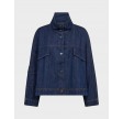 Delina denim box jacket - Navy