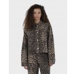 Emilia leopard jacket - Denim