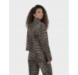 Emilia leopard jacket - Denim