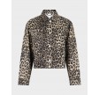 Emilia leopard jacket - Denim