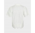 Micheline Emb Blouse - Off White