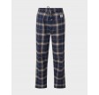 Konrad checked flannel pajama pants - Navy