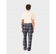 Konrad checked flannel pajama pants - Navy