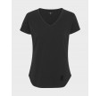 T-shirt logo v-neck - Sort