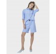 TeaCC Stripe Shorts - blue