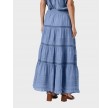Felicia S Voile Skirt - Smoke Blue