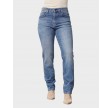 Torino Long Jeans - Mid Marble Denim