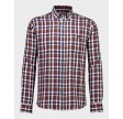 Checked Herringbone Shirt - Dk Burgundy