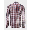 Checked Herringbone Shirt - Dk Burgundy