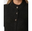 Benuta Fluffy Knit Cardigan - Dark Brown