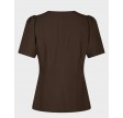 Jules Structure Blouse - Dark Brown