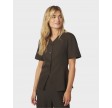 Jules Structure Blouse - Dark Brown