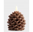 Pine Cone Candle - Brown Smooth
