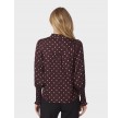 Camisa Dot Blouse - Burgundy