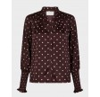 Camisa Dot Blouse - Burgundy
