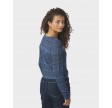 Gini Chevron Knit Cardigan - Navy