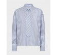 Devin Stripe Tie Shirt - Blue