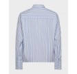 Devin Stripe Tie Shirt - Blue