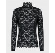 Liza Laceflower Blouse - Black