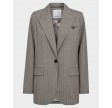 Quin Pin Fitted Blazer - Mink